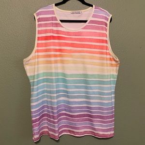 Summer Stripes Rainbow Tank Top